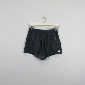 Vuori Women's Dash Shorts M Black Pattern Elastic Waist Zipper Pocket VW367